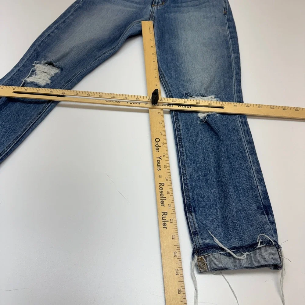 Joes Jeans Womens 26 Blue The Billie Ankle Distressed Denim Grunge Streetwear